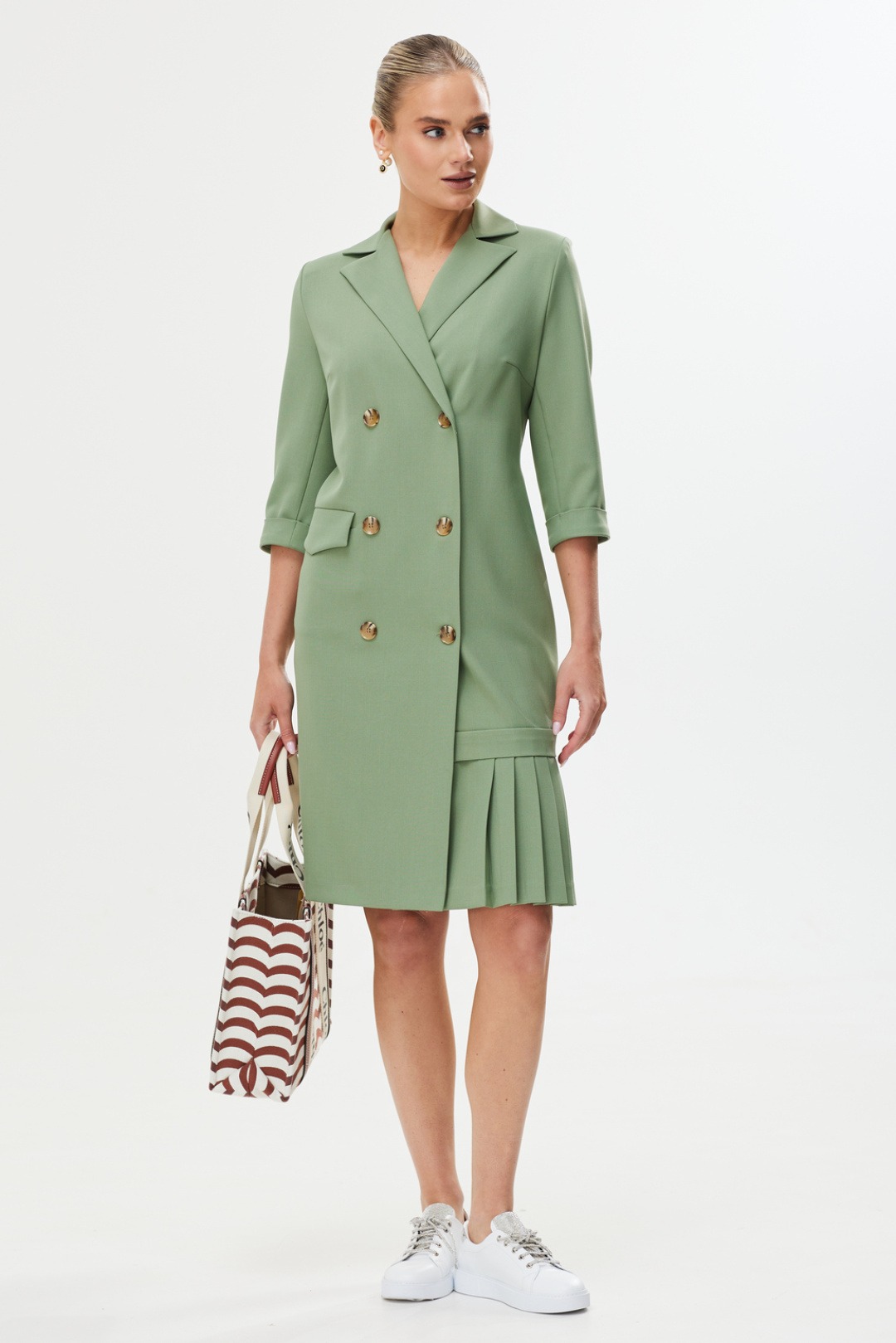 Платье Твой Имидж 1754 оливоквый - фото 3