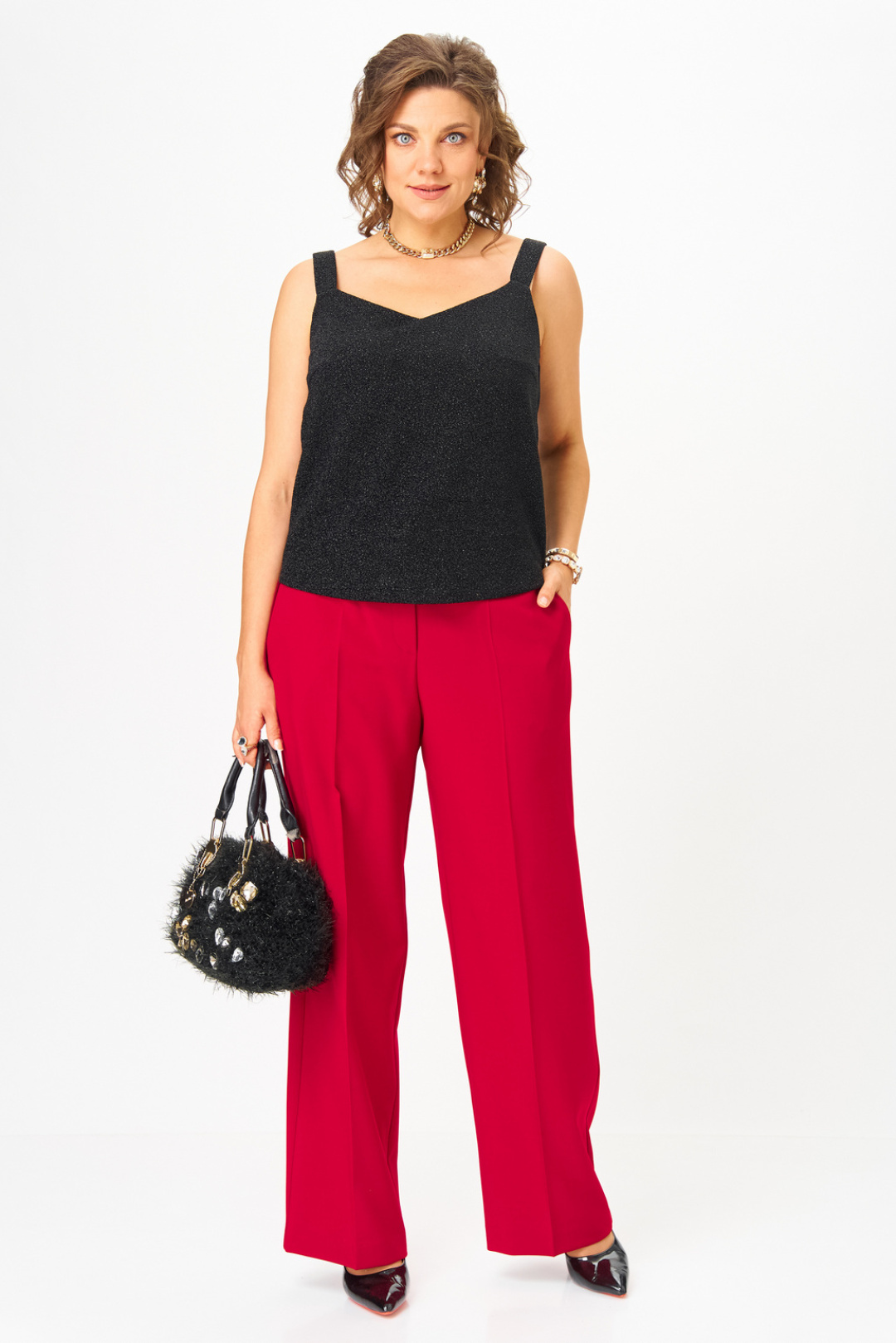 Брюки Твой Имидж 2210 красный - фото 1