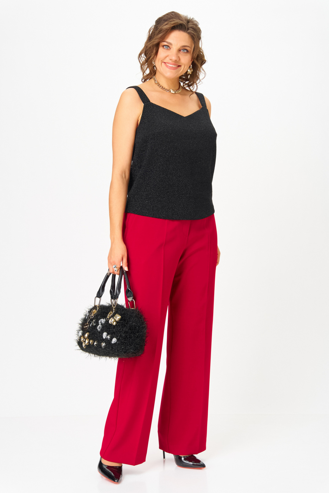 Брюки Твой Имидж 2210 красный - фото 5