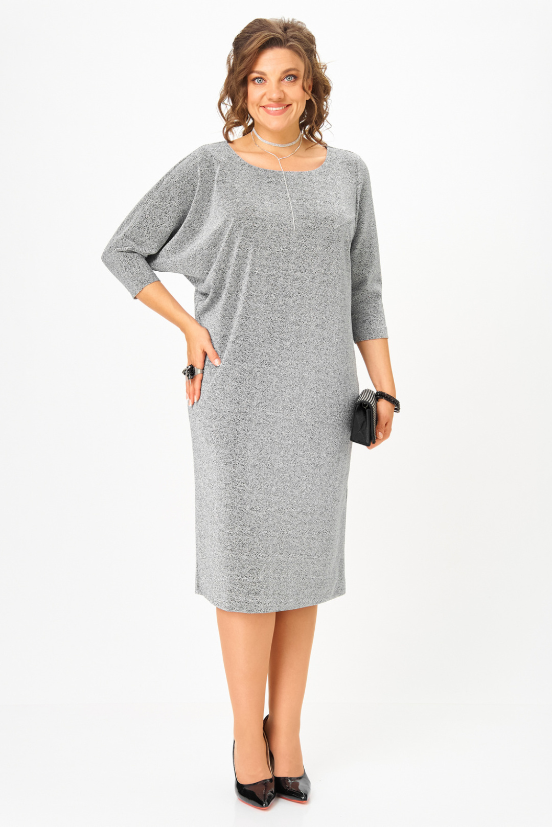 Платье Твой Имидж 2294 серебро - фото 1