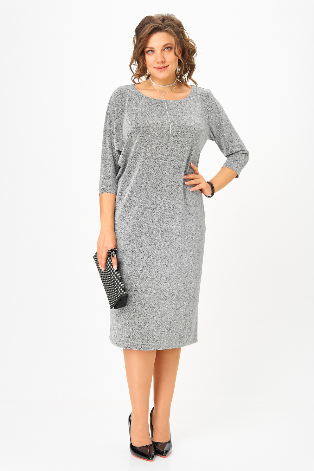 Платье Твой Имидж 2294 серебро - фото 4