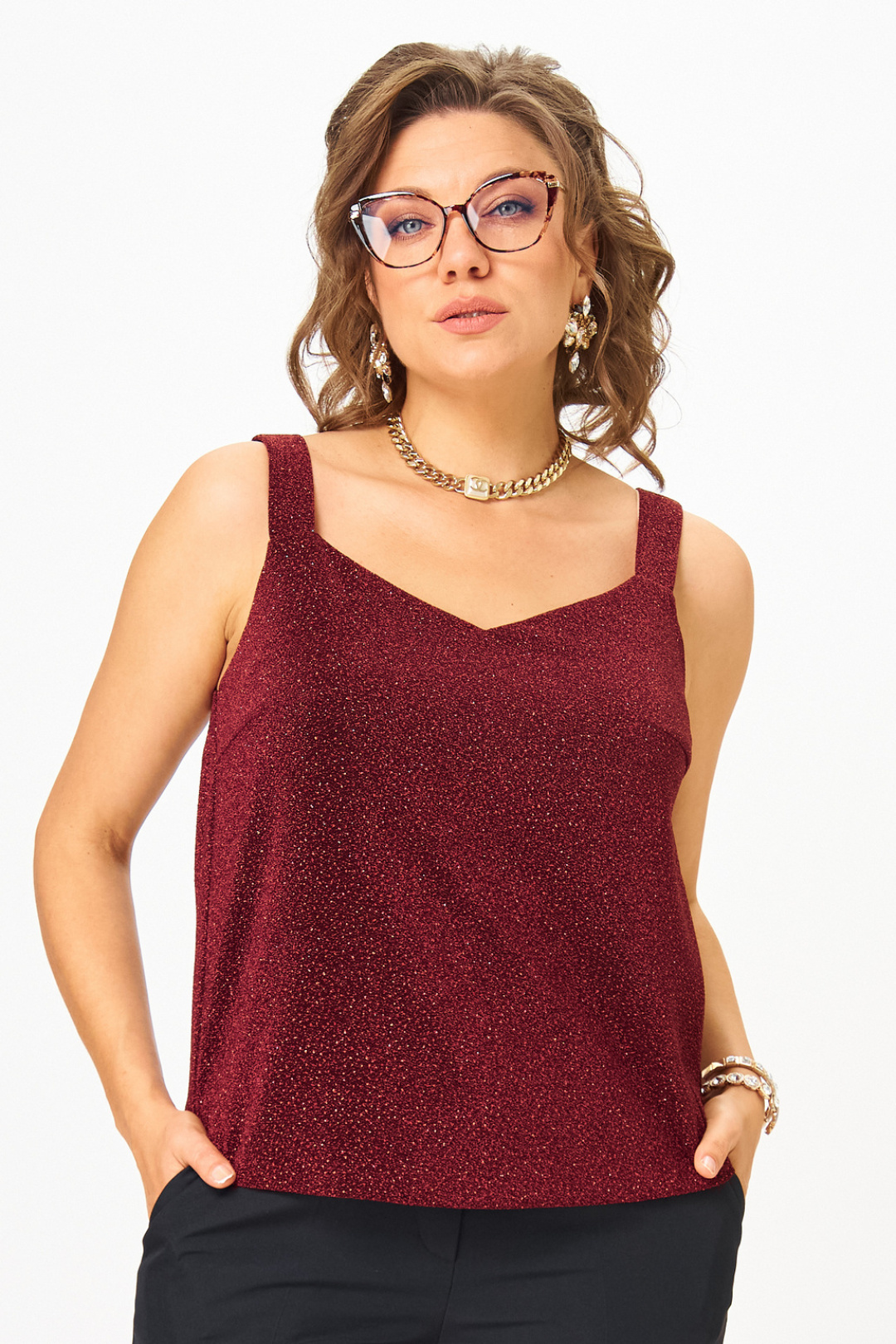 Топ Твой Имидж 2298 бордо - фото 1