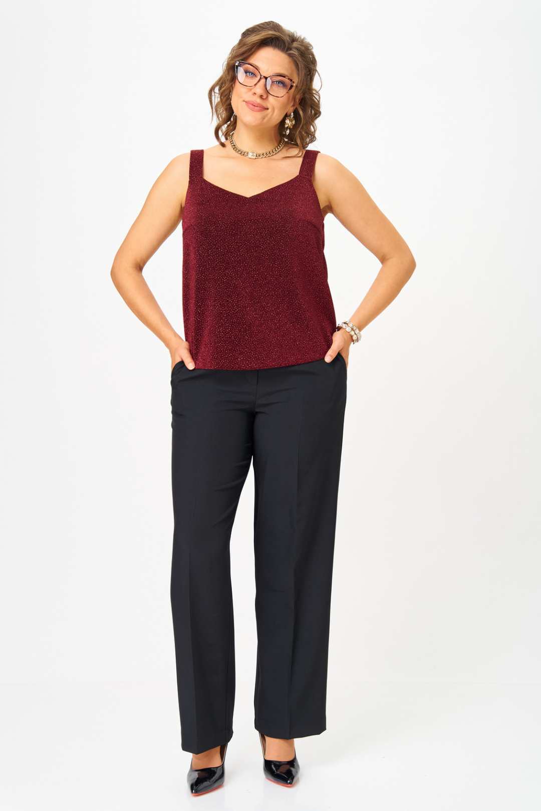 Топ Твой Имидж 2298 бордо - фото 4