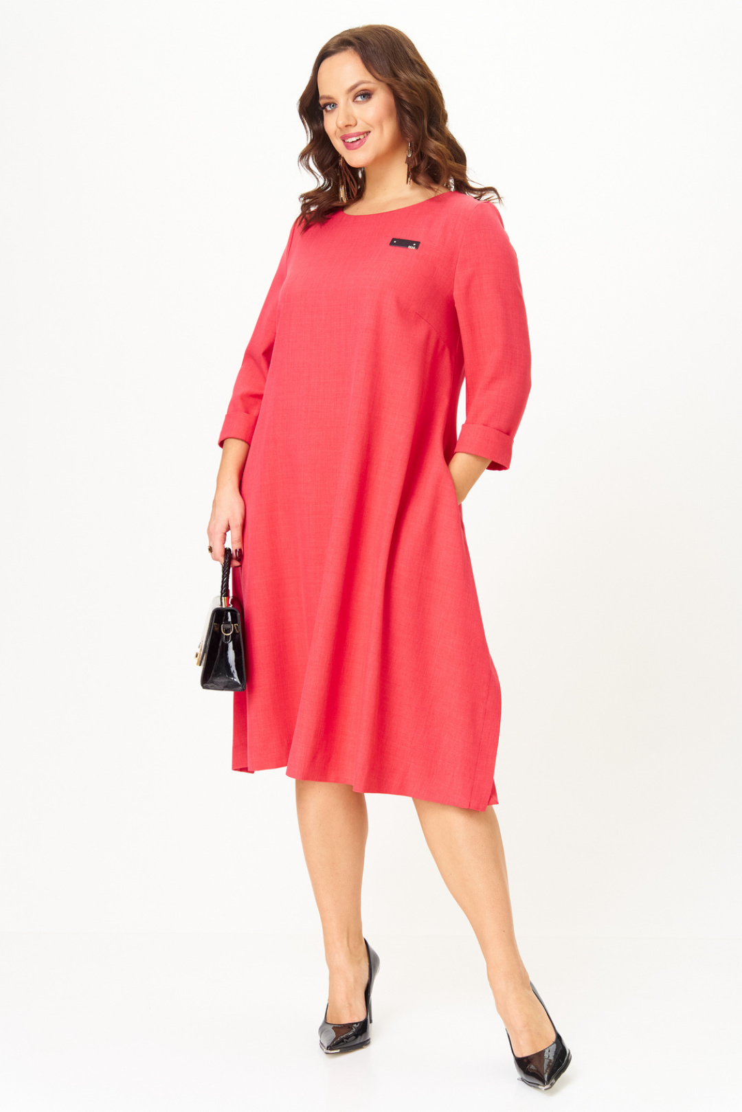 Платье Твой Имидж 2332 коралл - фото 4