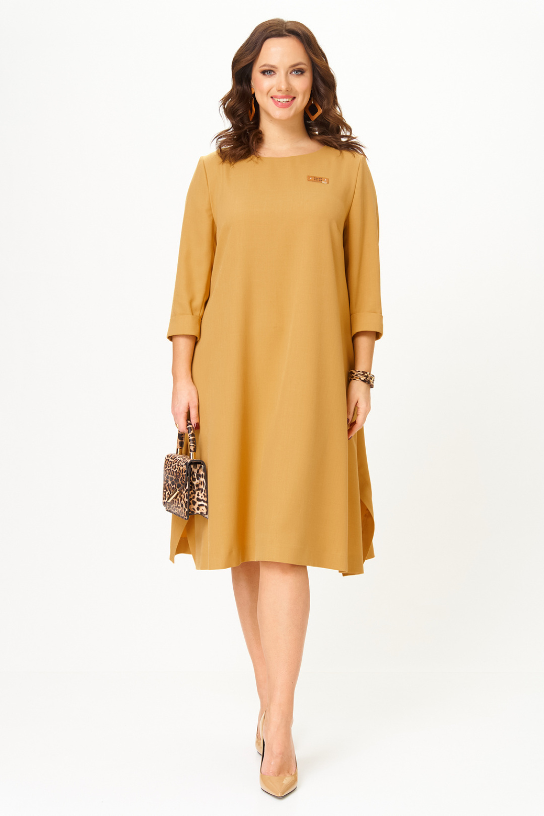 Платье Твой Имидж 2334 горчица - фото 1