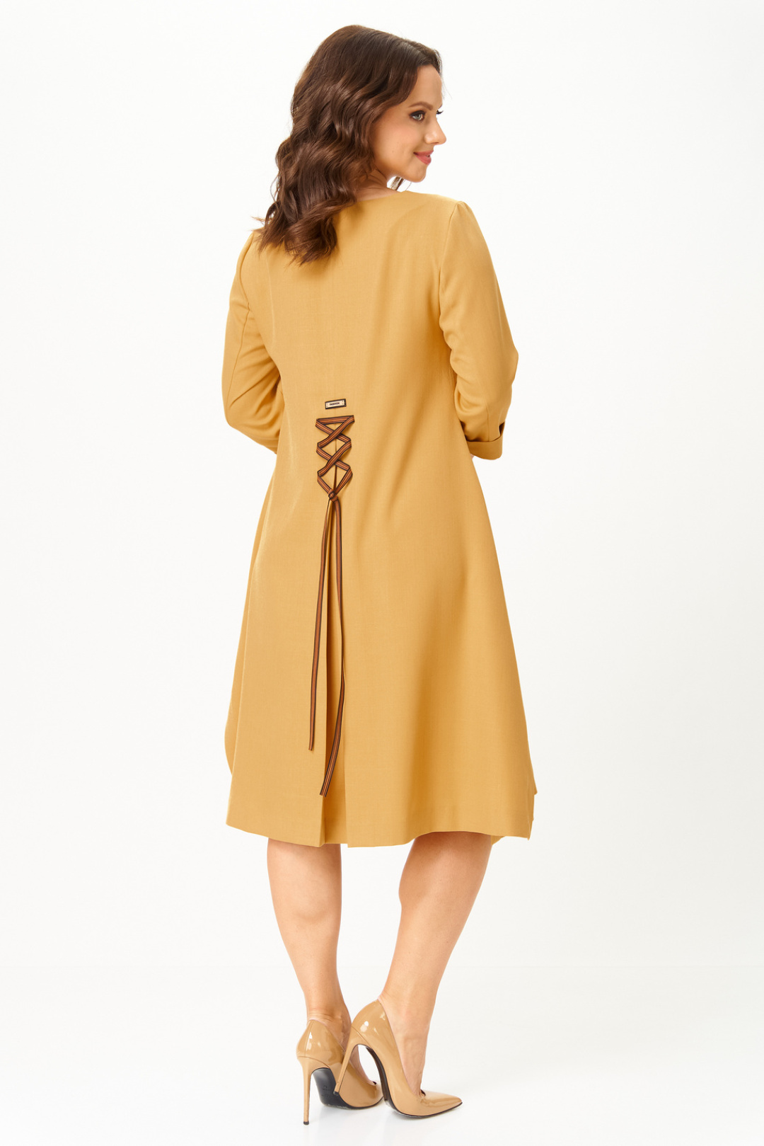 Платье Твой Имидж 2334 горчица - фото 2