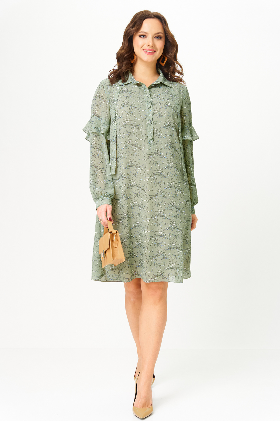 Платье Твой Имидж 2338 фисташка - фото 3