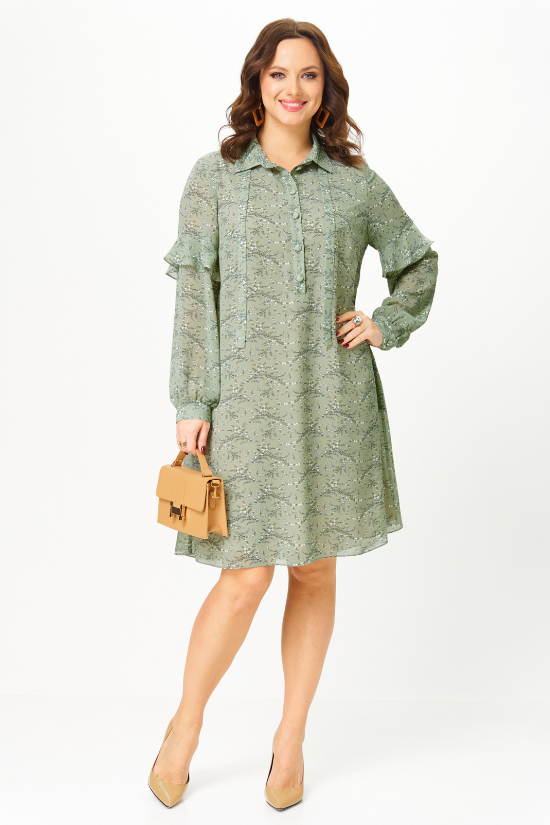 Платье Твой Имидж 2338 фисташка - фото 4