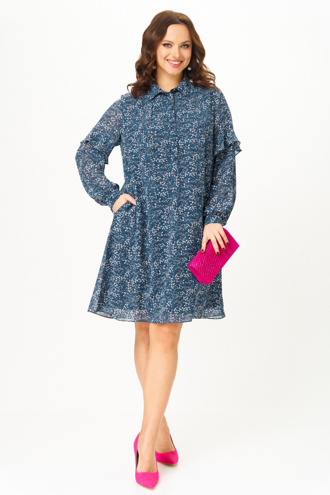 Платье Твой Имидж 2339 маренго - фото 3