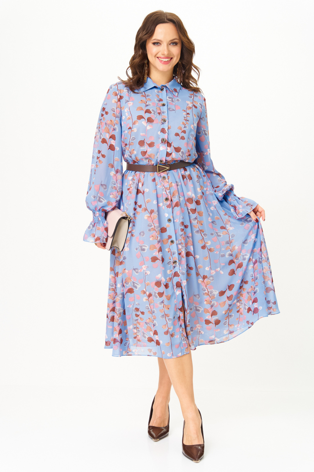 Платье Твой Имидж 2344 небесно-голубой - фото 3