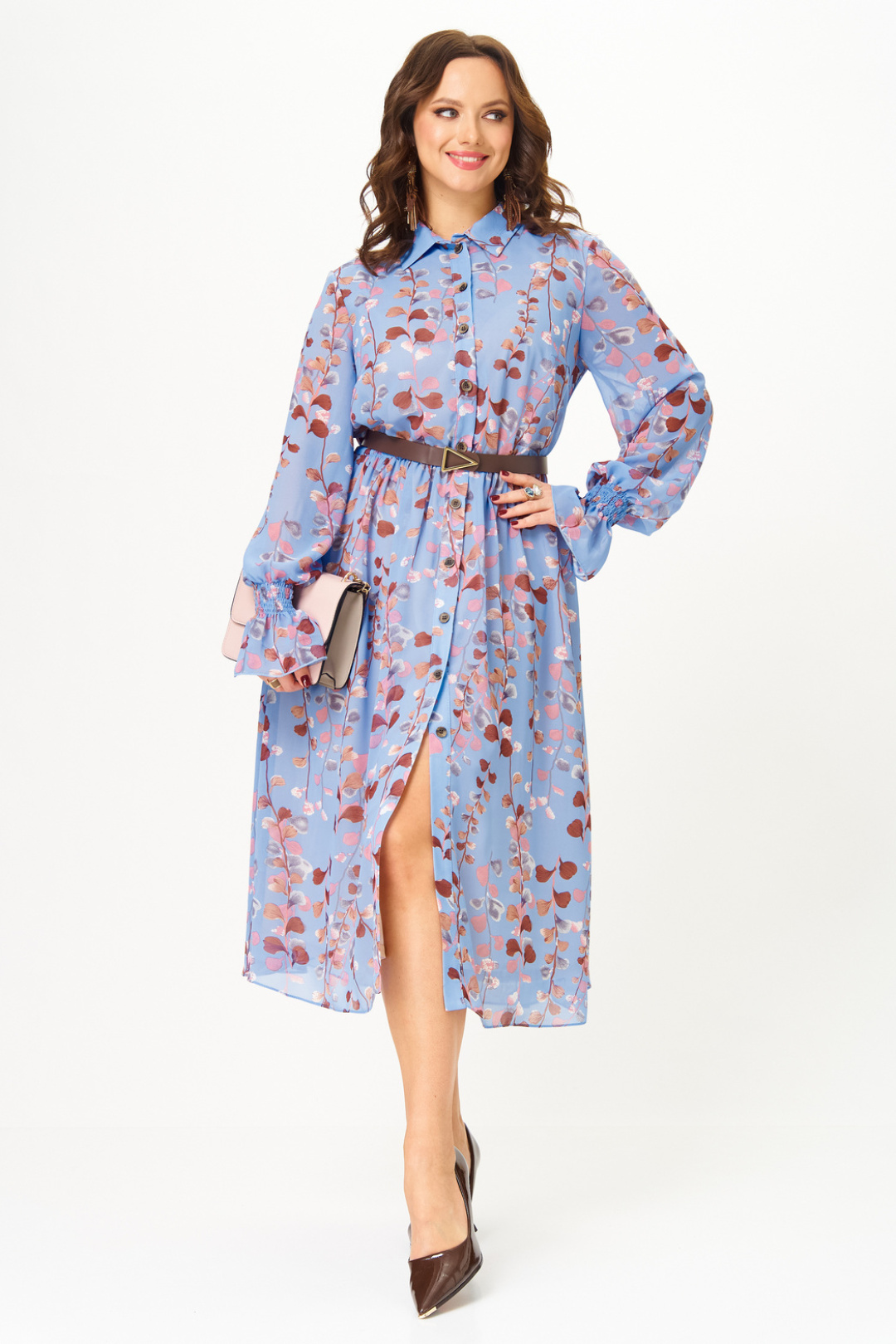 Платье Твой Имидж 2344 небесно-голубой - фото 5