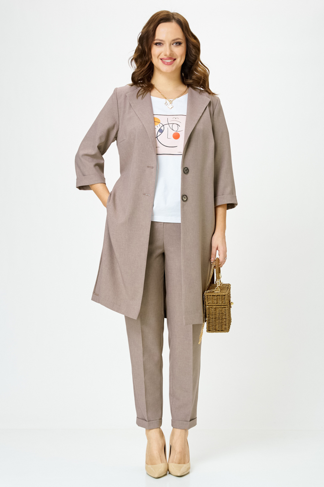 Костюм Твой Имидж 2352 капучино - фото 3