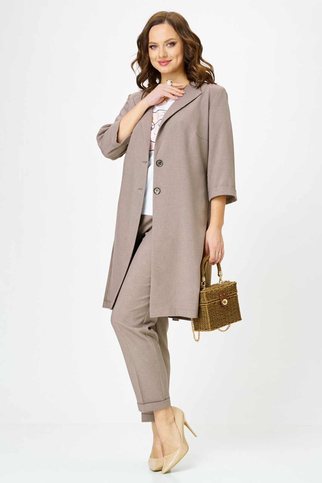 Костюм Твой Имидж 2352 капучино - фото 5