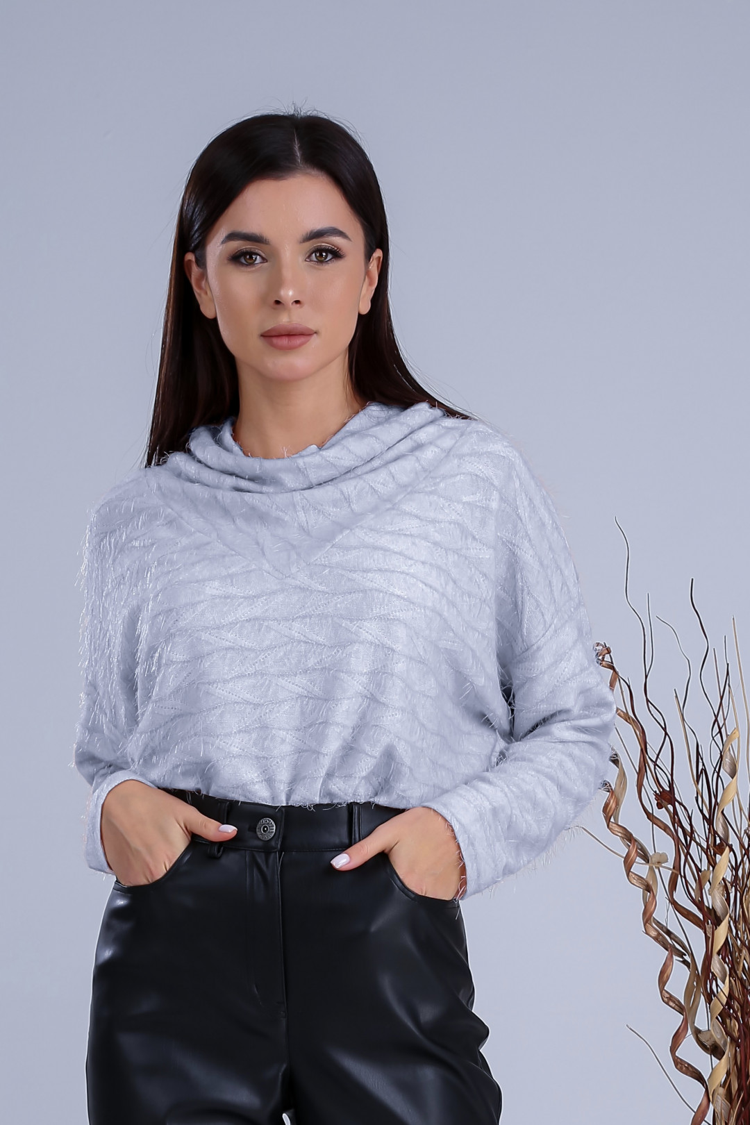 Джемпер Верита 2260 серый - фото 3