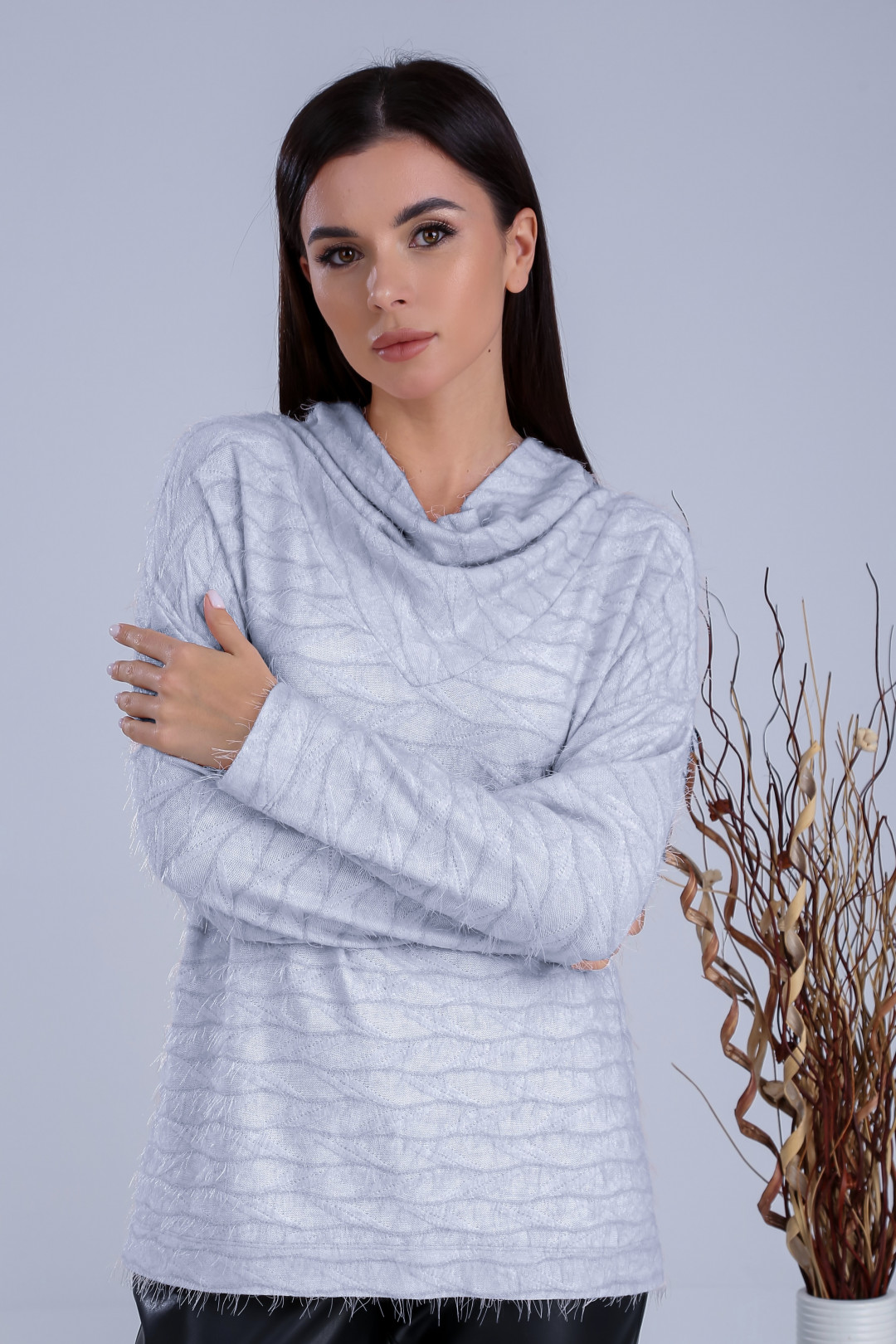 Джемпер Верита 2260 серый - фото 4