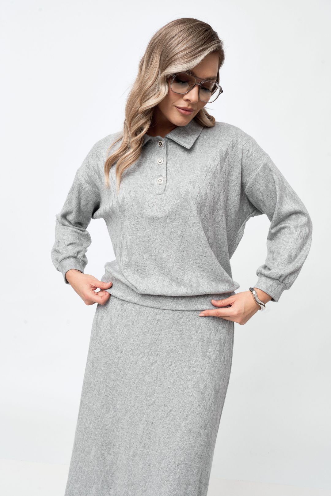 Костюм Верита 2428 серый - фото 4