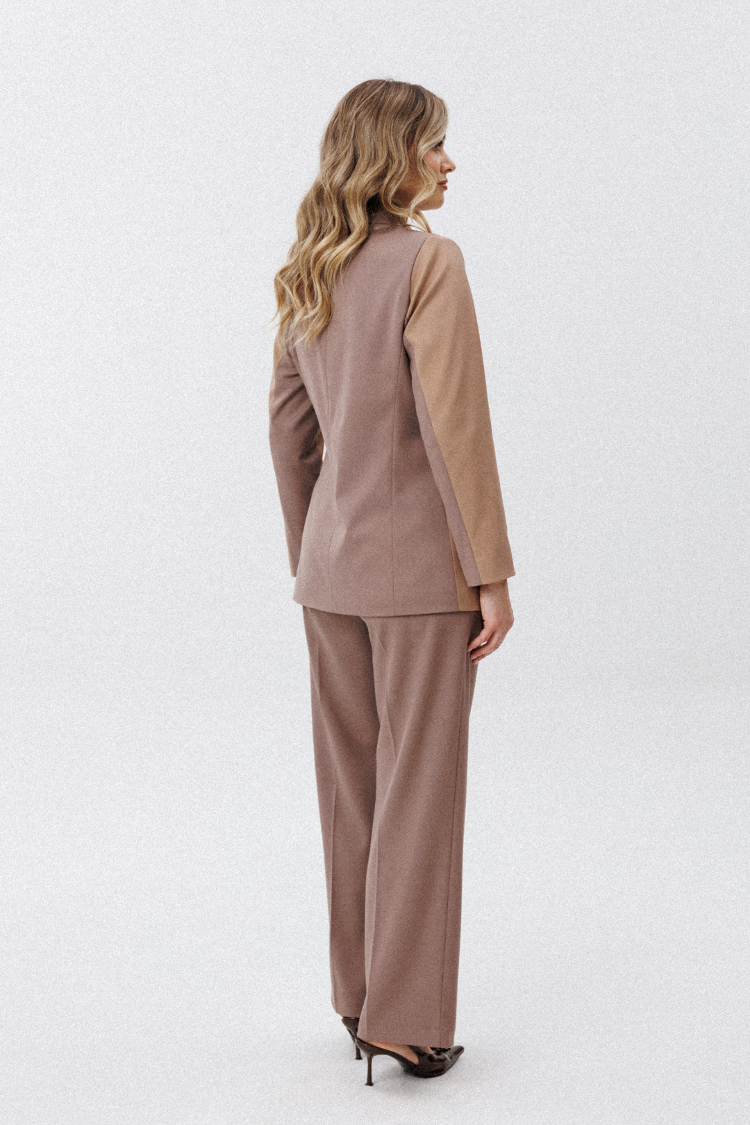 Костюм Верита 2441 мокко + песочный - фото 4