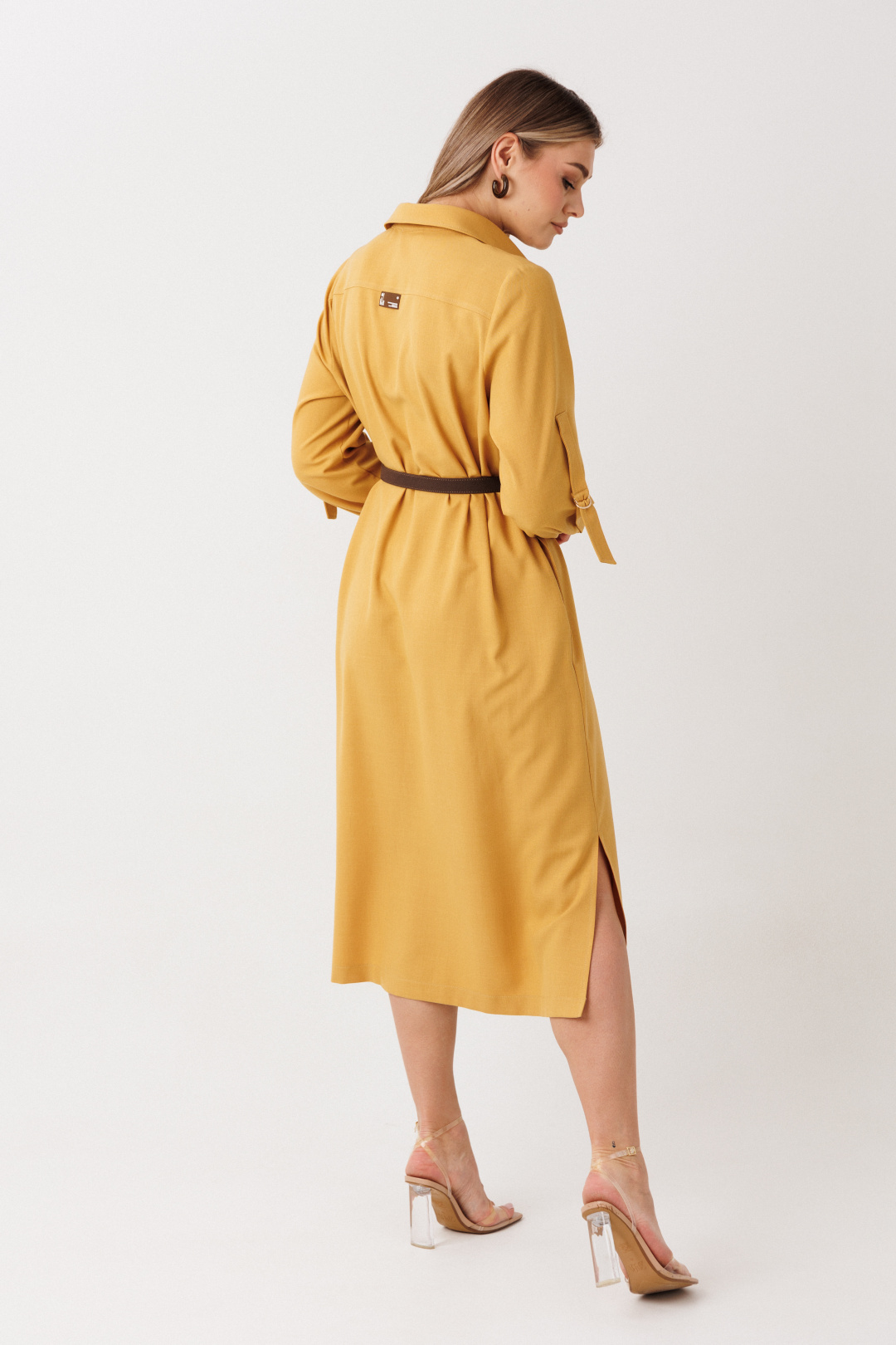 Платье Верита 2442 горчица - фото 2