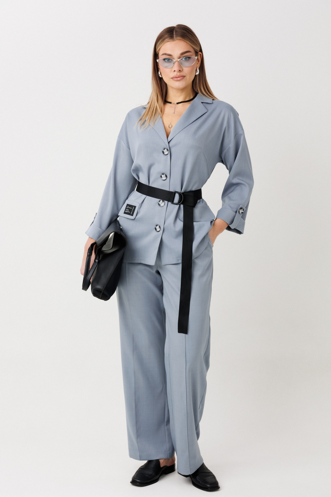 Костюм Верита 2443 серо-голубой