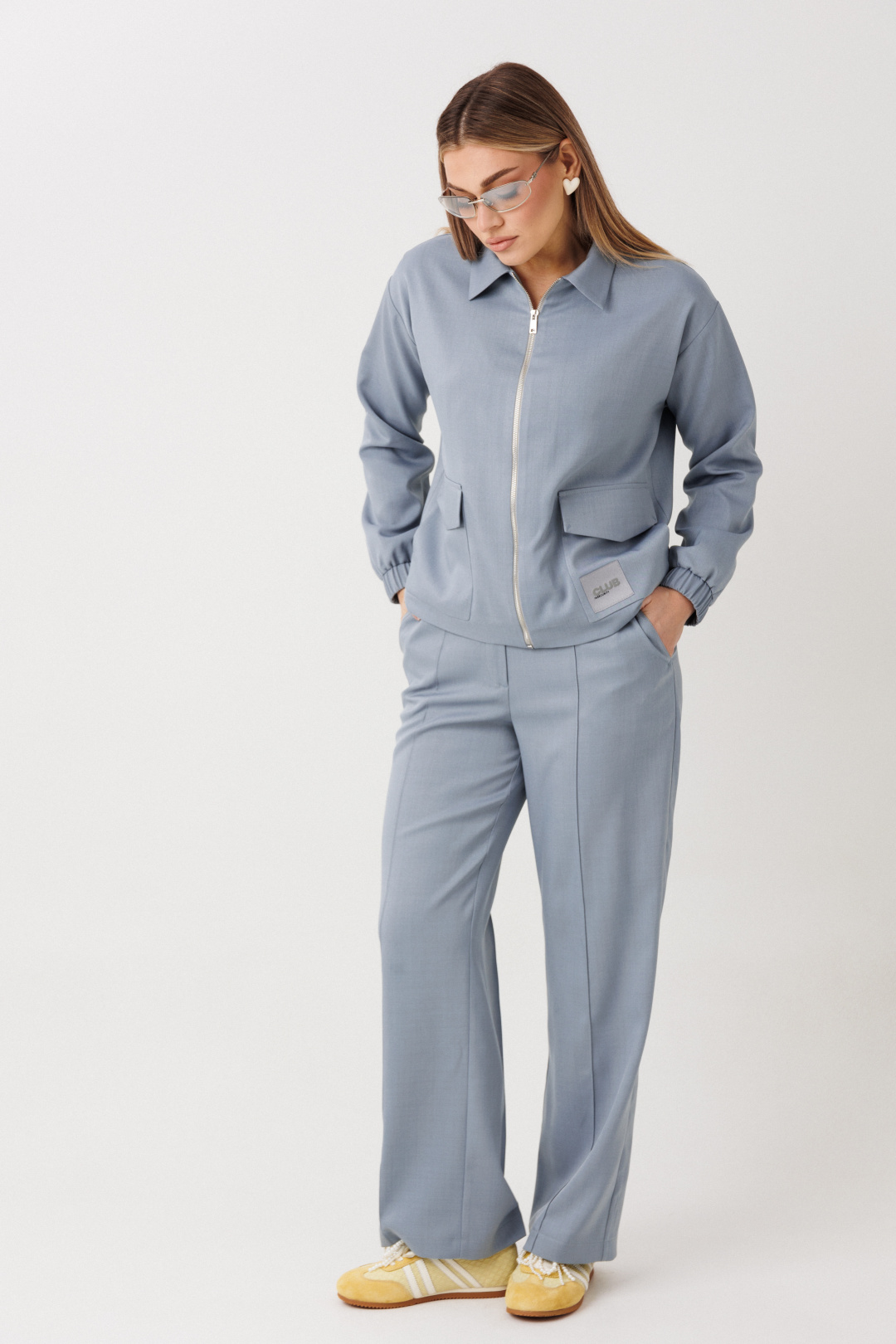 Костюм Верита 2444 голубой - фото 3