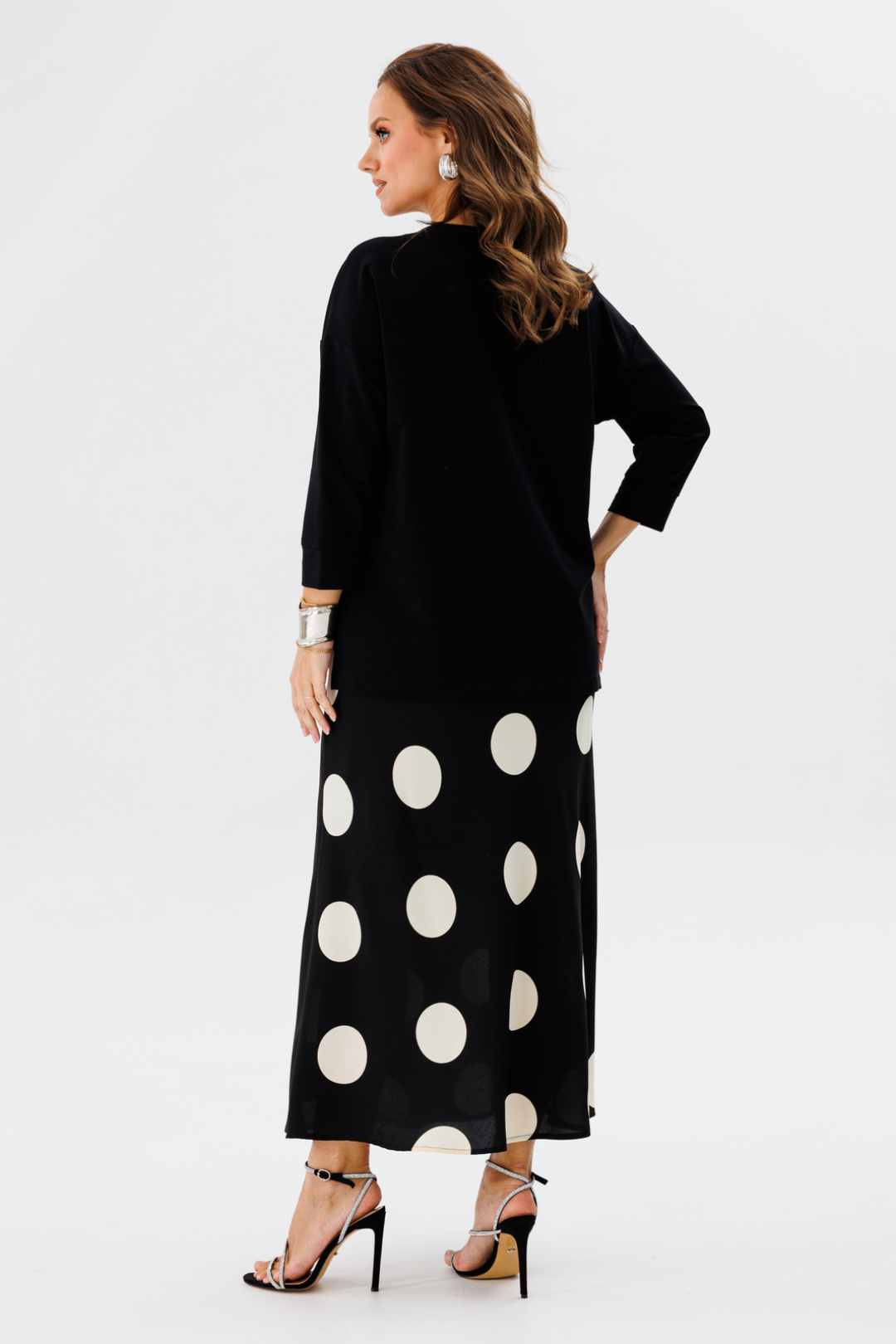 Костюм Vi oro 1137 черный, горох - фото 4