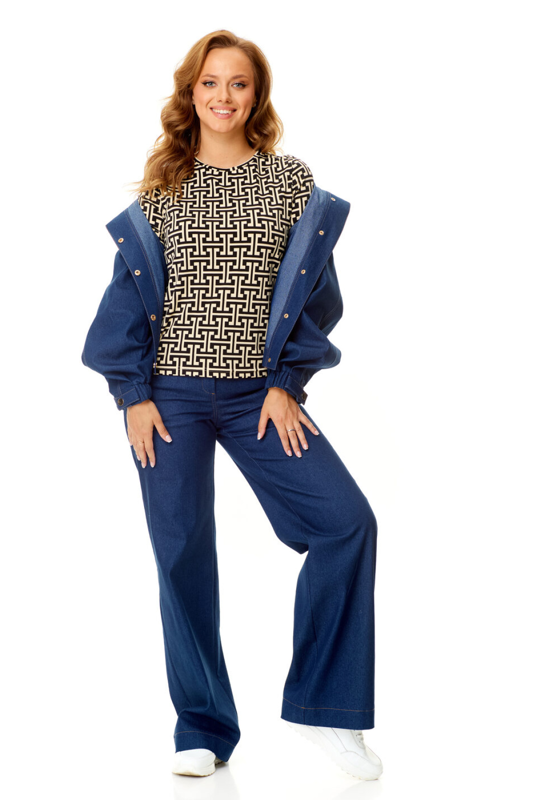 Костюм Vi oro 1140-2 деним - фото 4