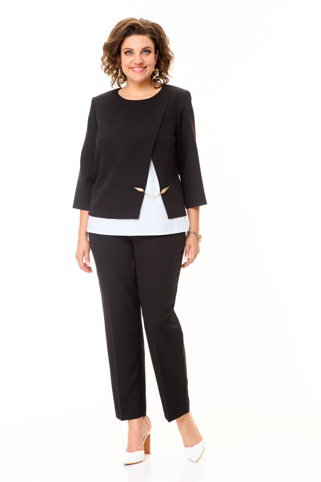 Костюм Vi oro 1148 черный - фото 2