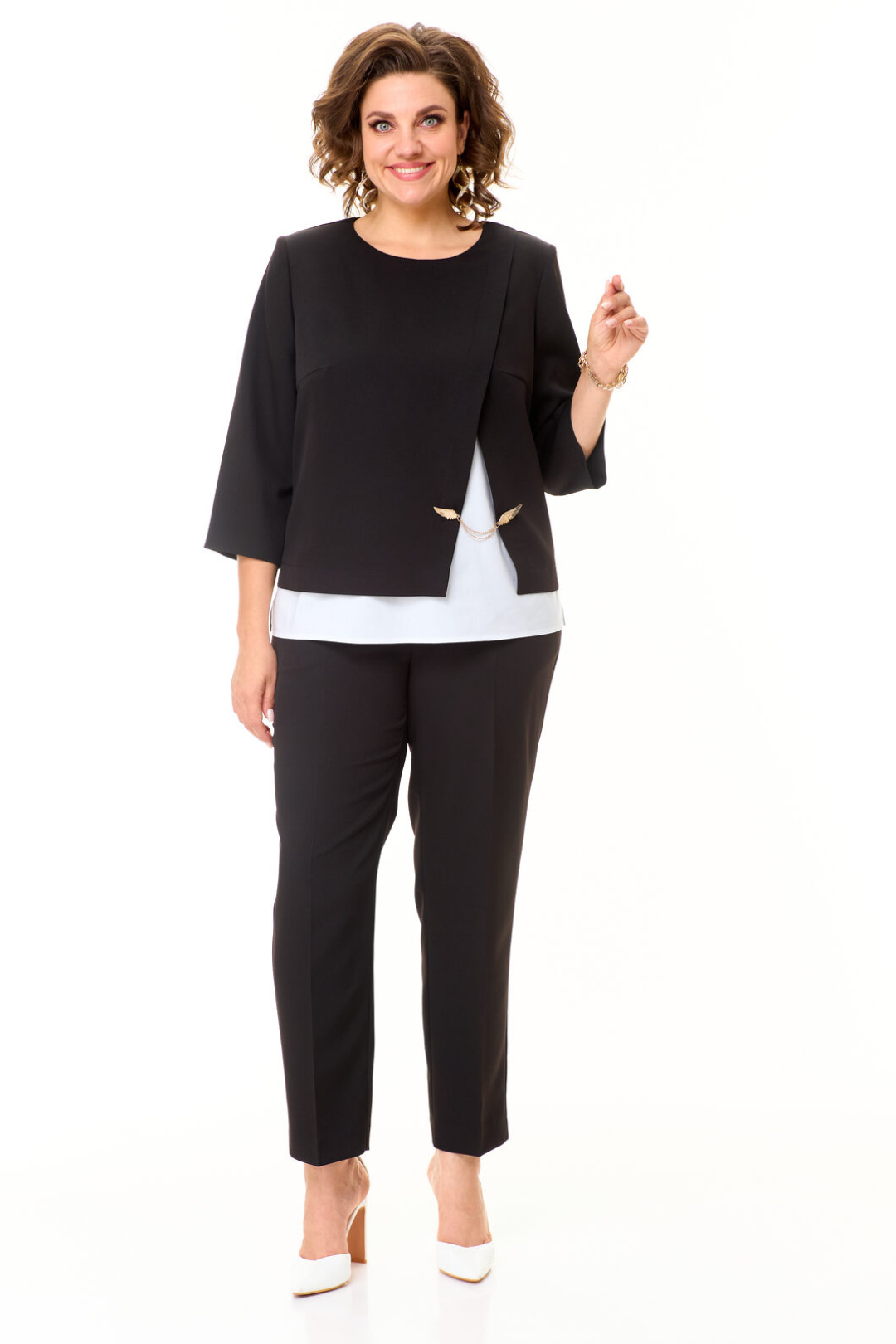 Костюм Vi oro 1148 черный - фото 4