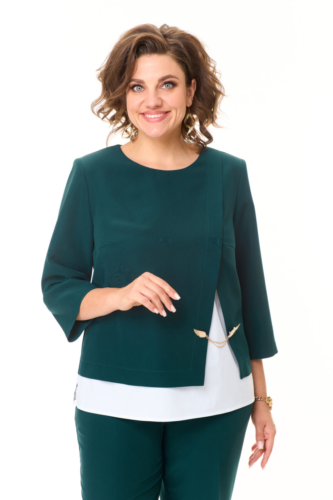 Костюм Vi oro 1148 изумрудный - фото 6