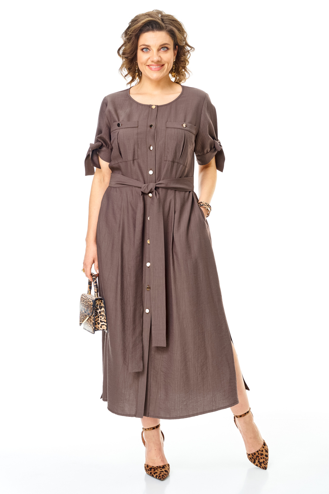 Платье Vi oro 1180 шоколад - фото 1