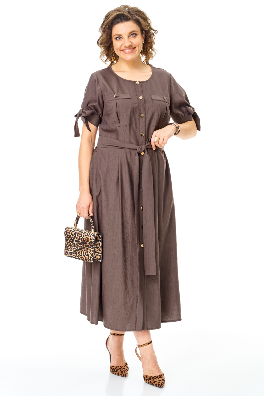 Платье Vi oro 1180 шоколад - фото 3