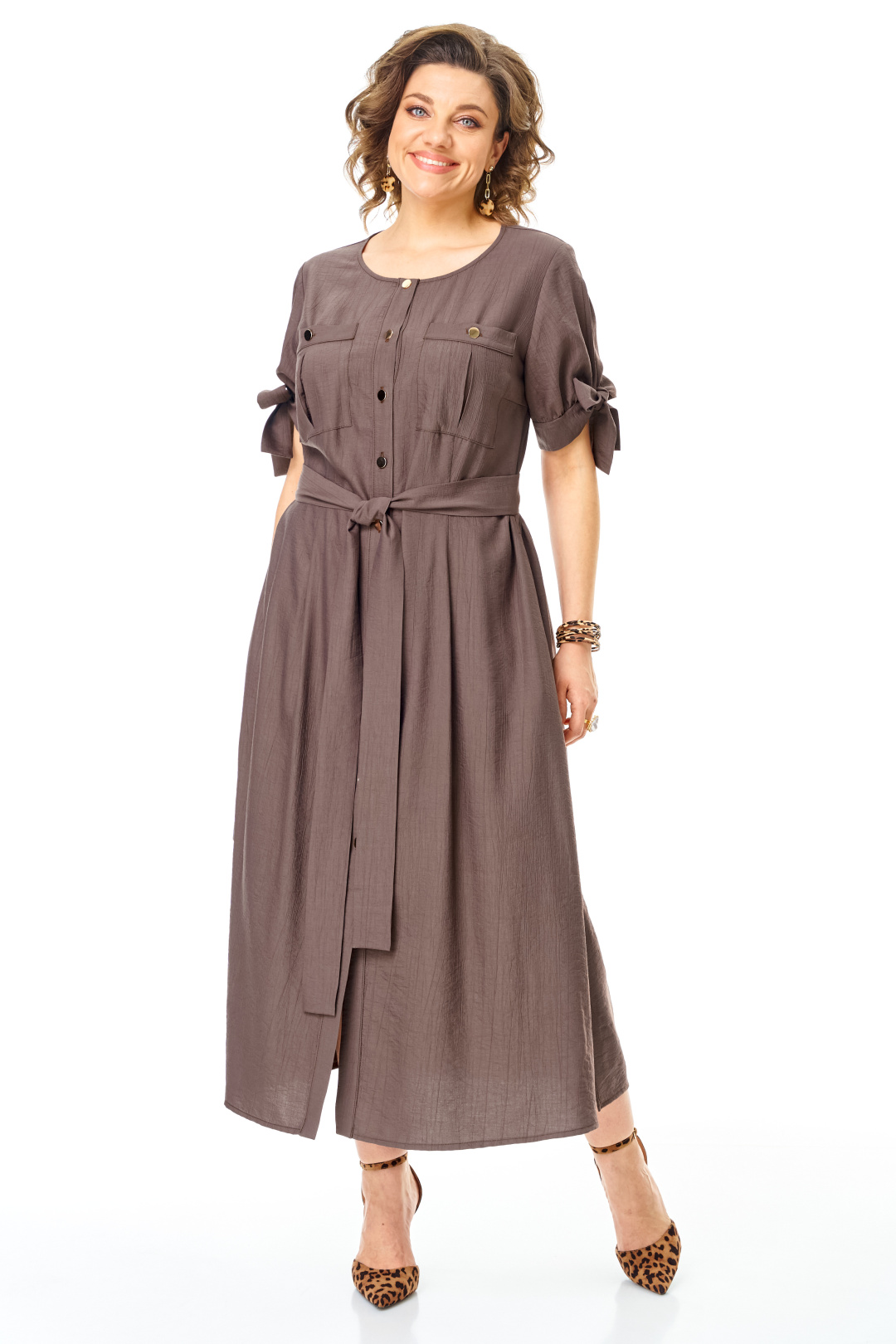 Платье Vi oro 1180 шоколад - фото 5