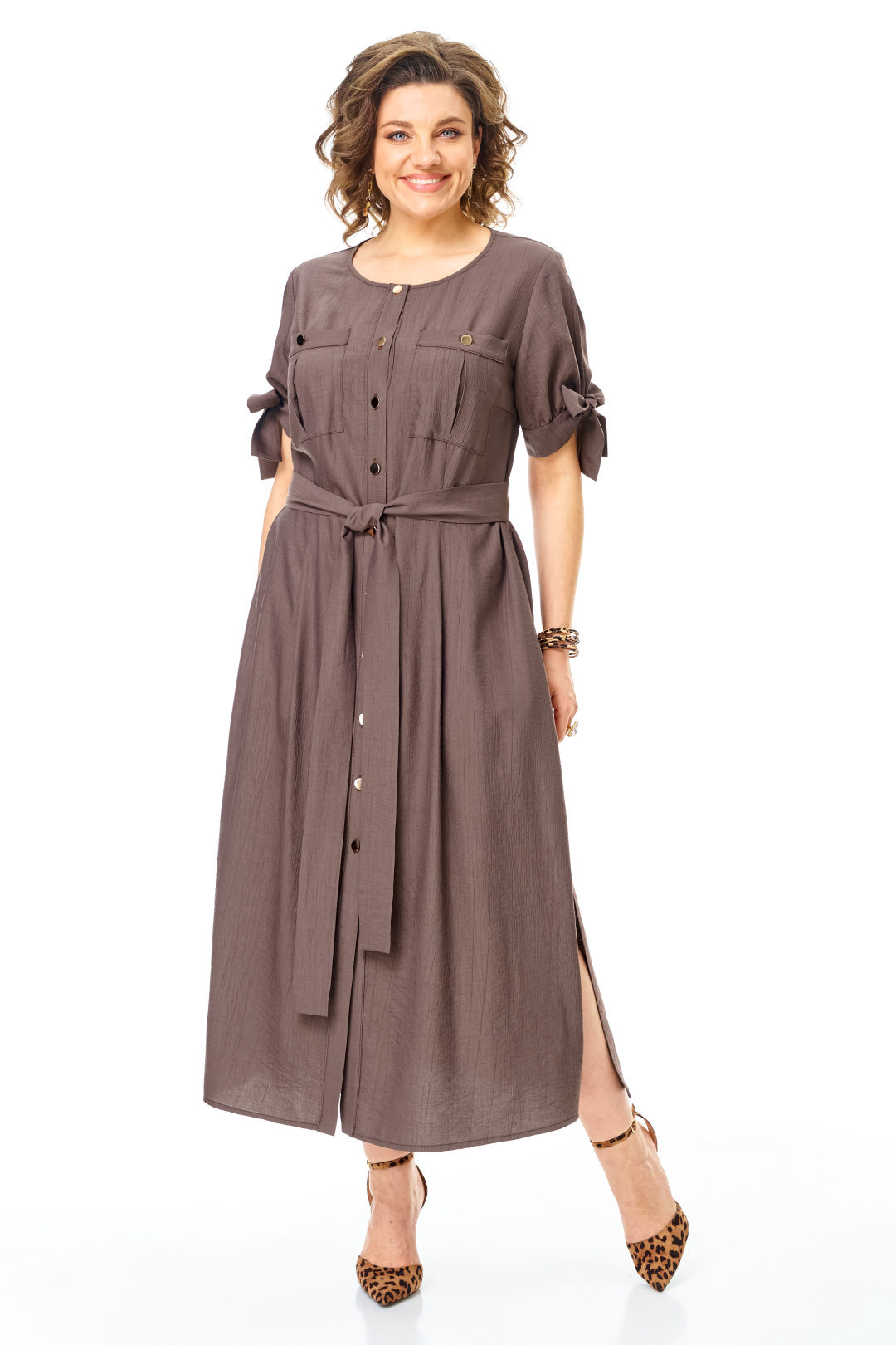 Платье Vi oro 1180 шоколад - фото 6