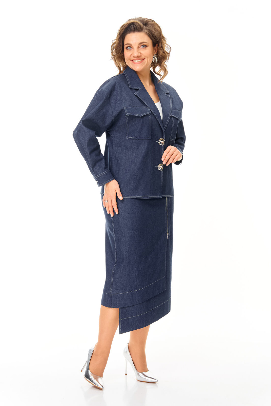 Костюм Vi oro 1245 деним - фото 5