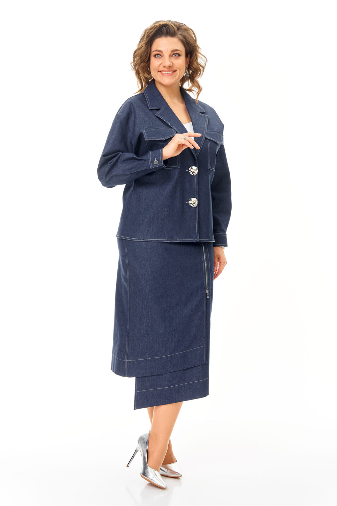 Костюм Vi oro 1245 деним - фото 6