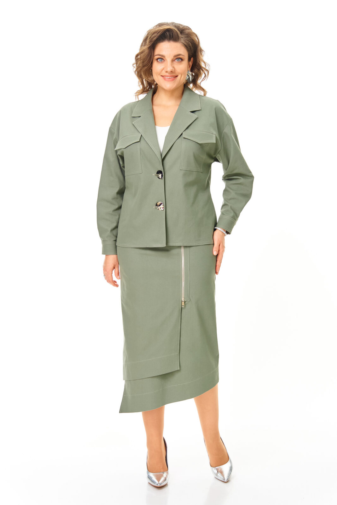 Костюм Vi oro 1245 оливка - фото 2