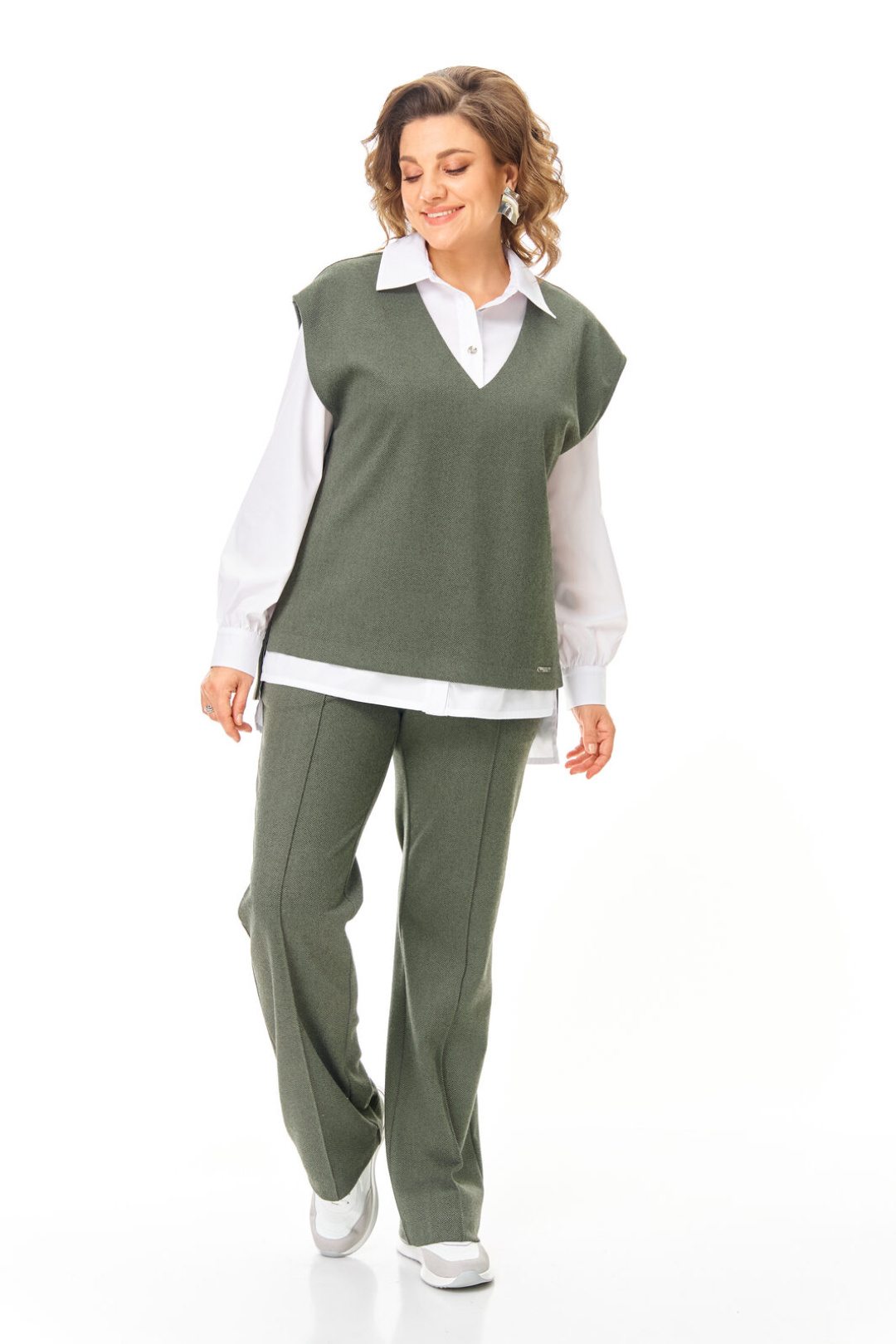 Костюм Vi oro 1246 оливка - фото 3