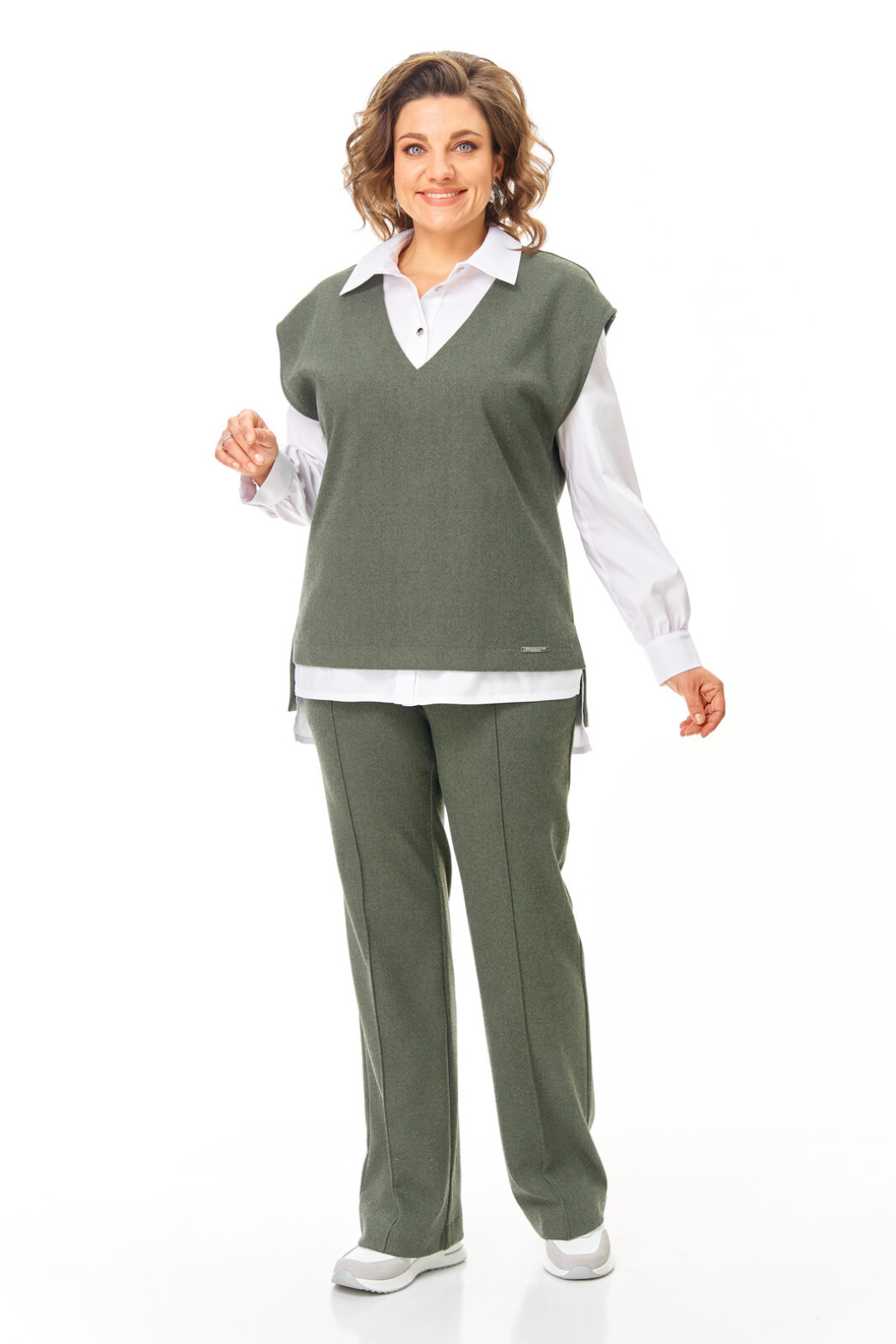 Костюм Vi oro 1246 оливка - фото 5