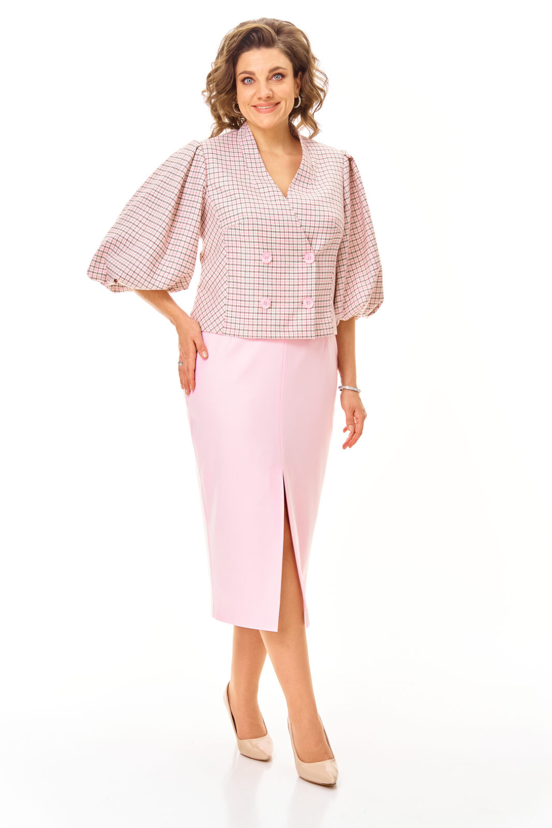 Костюм Vi oro 1248 розовый + однотон