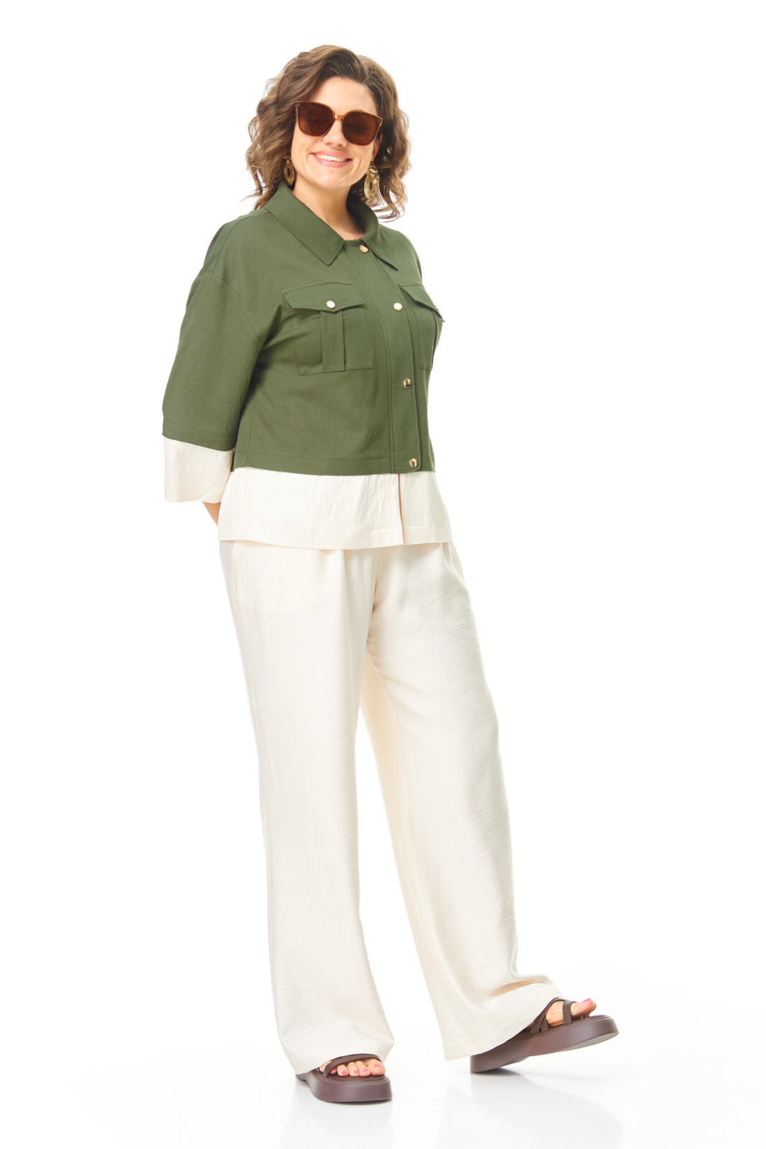 Костюм Vi oro 1251 оливка - фото 6