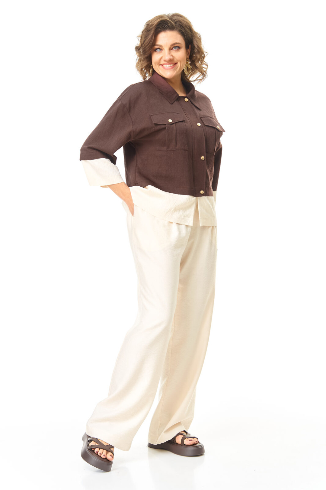 Костюм Vi oro 1251 шоколад - фото 4