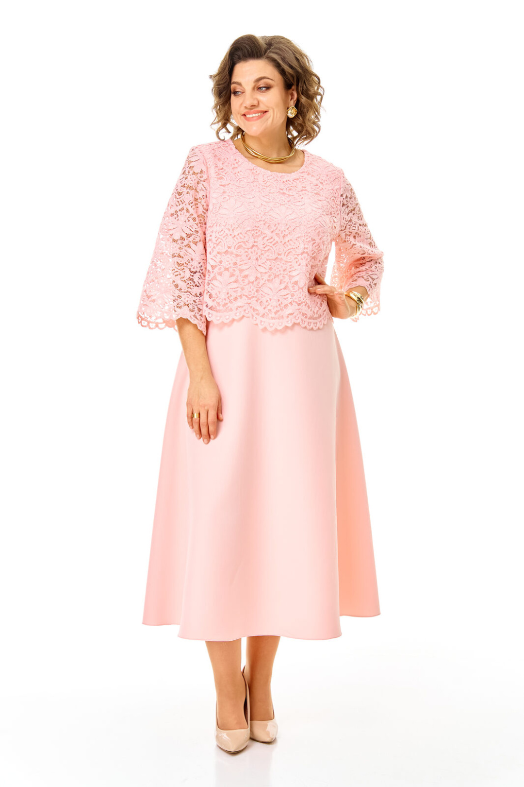 Платье Vi oro 1253 пудра