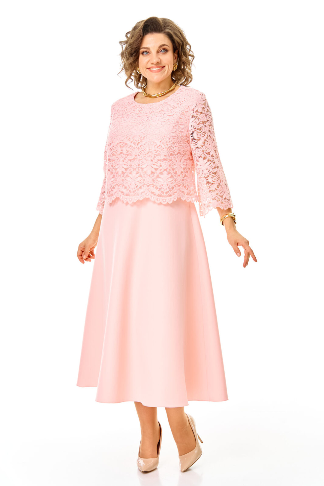 Платье Vi oro 1253 пудра