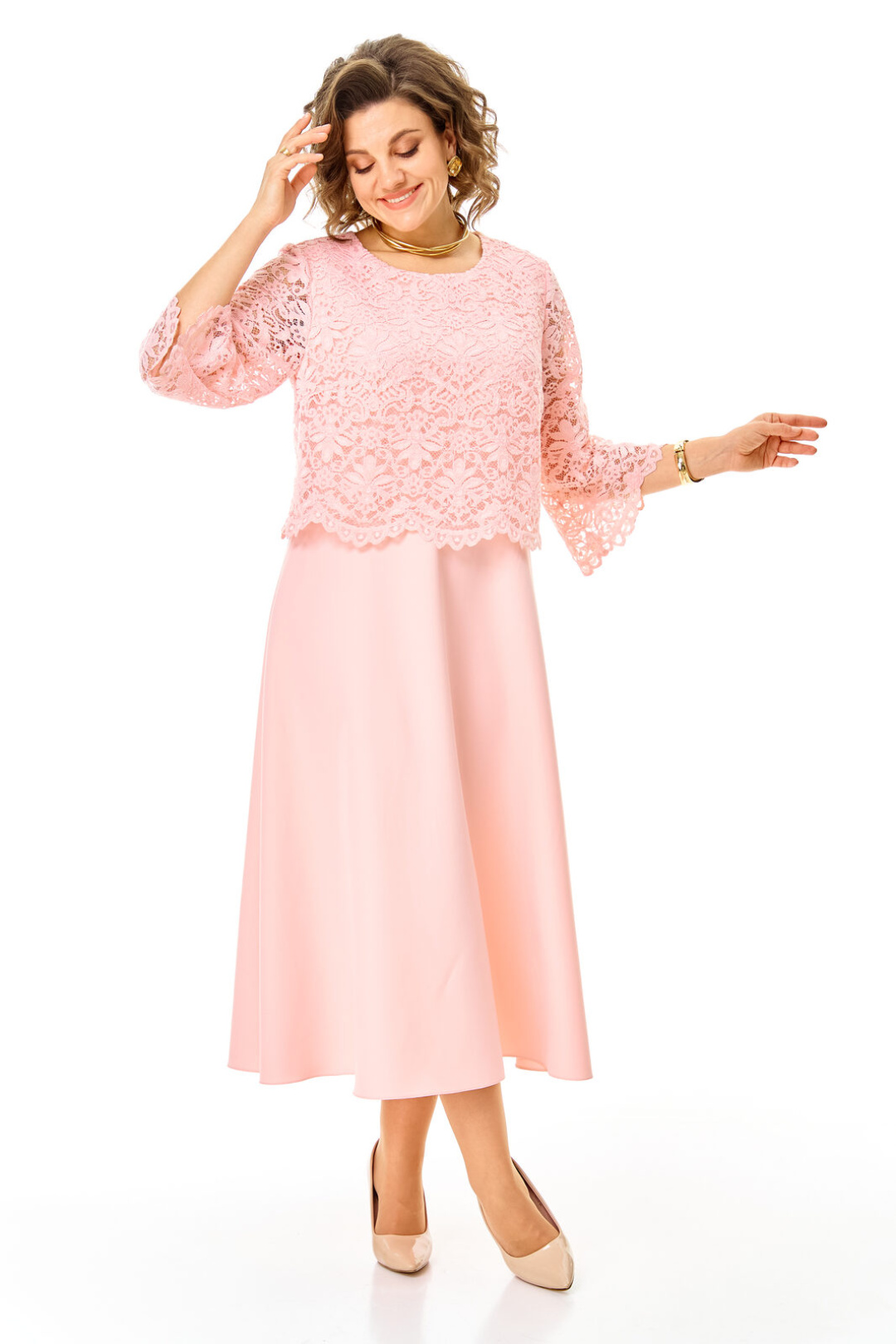 Платье Vi oro 1253 пудра