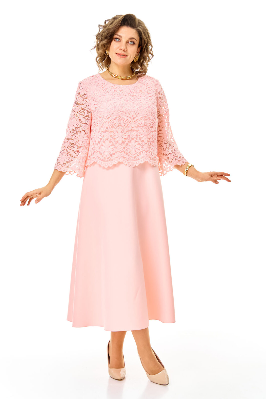 Платье Vi oro 1253 пудра