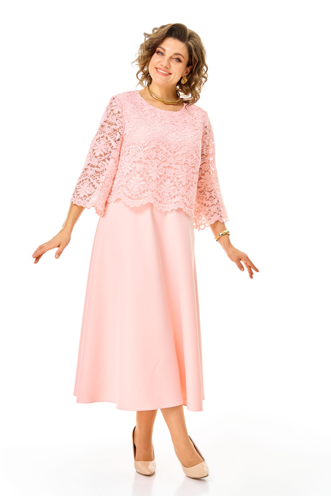 Платье Vi oro 1253 пудра