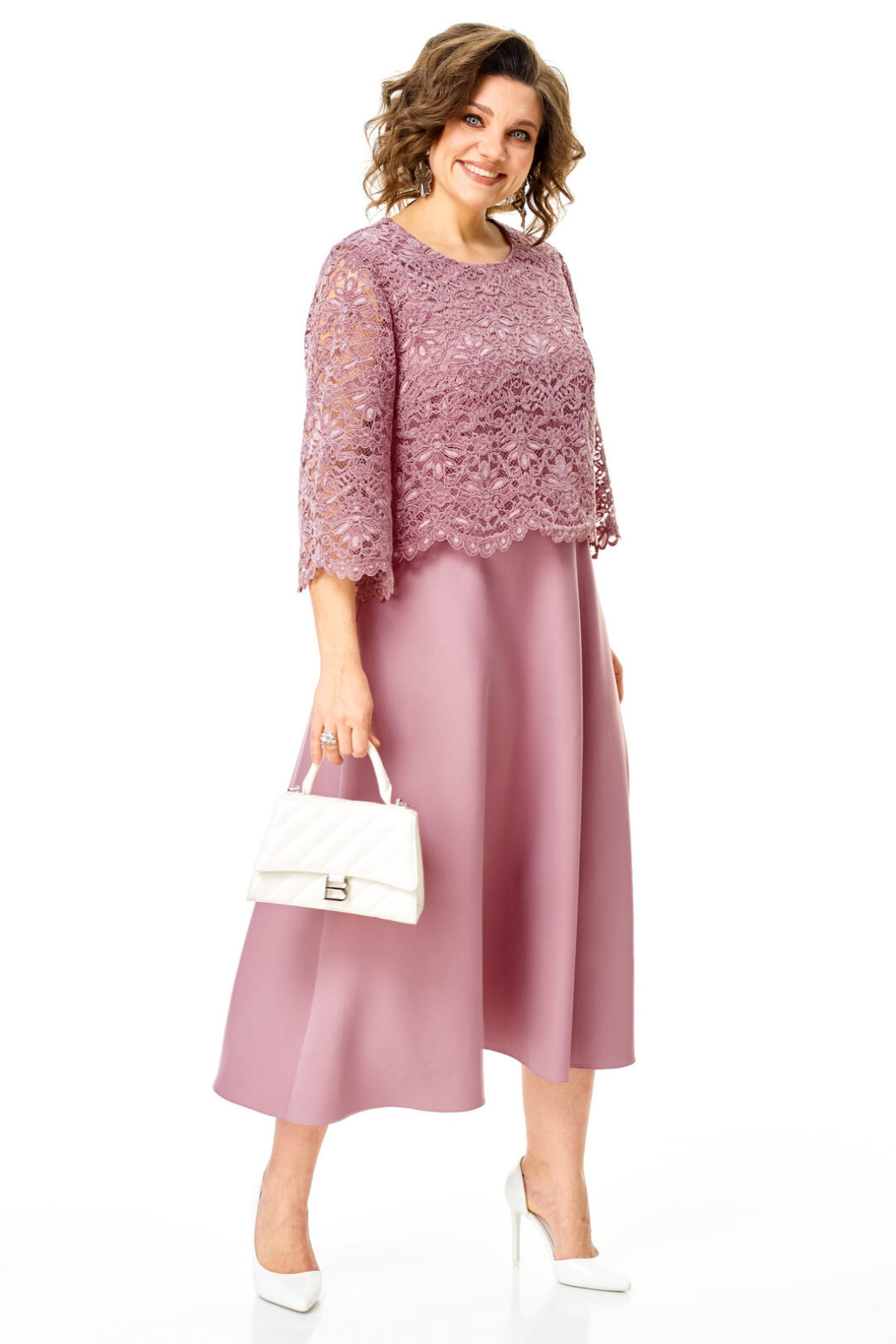 Платье Vi oro 1253 пыльная роза