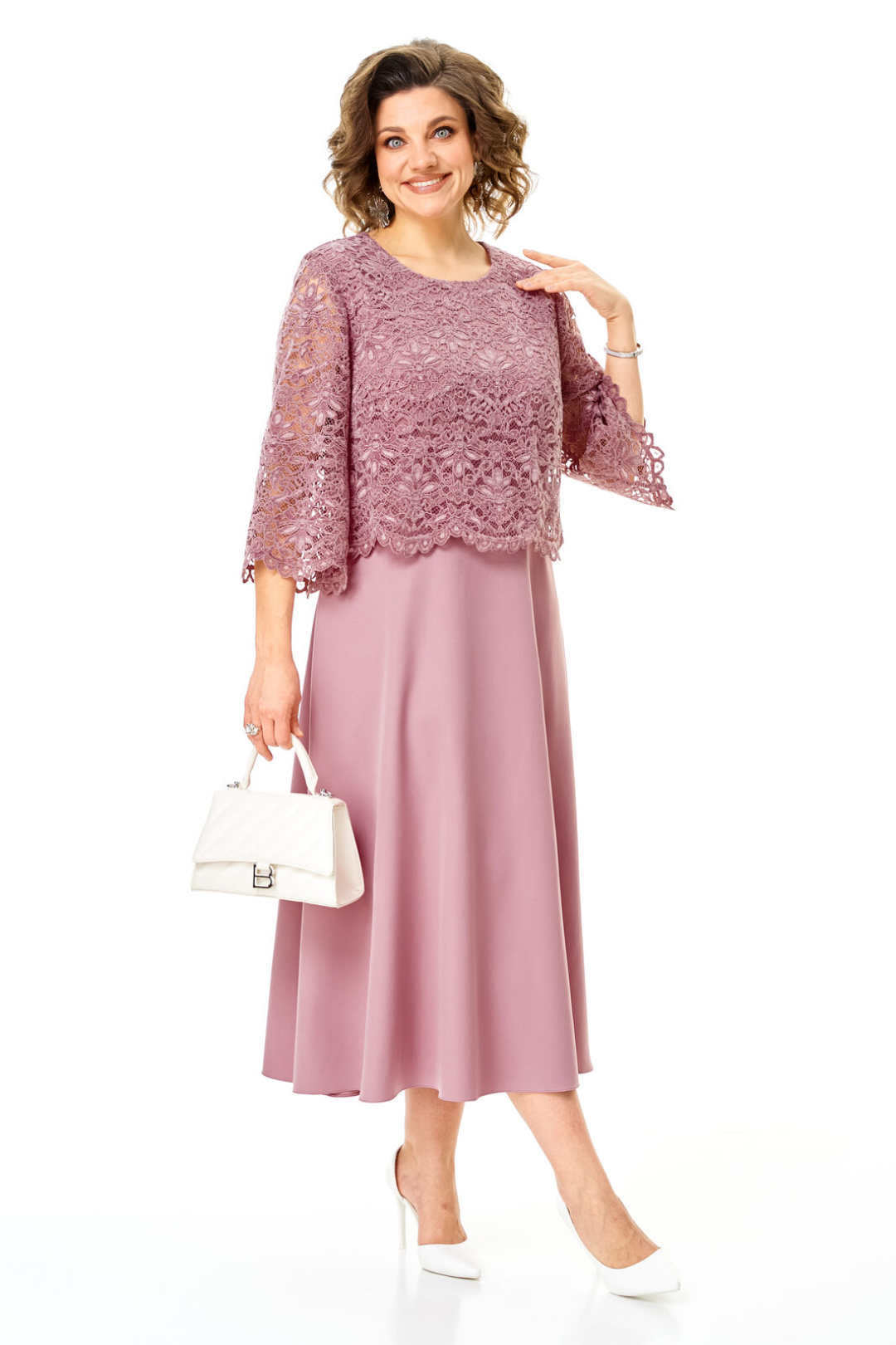 Платье Vi oro 1253 пыльная роза