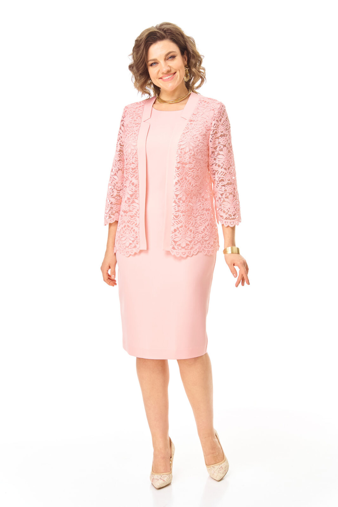 Костюм Vi oro 1254 пудра - фото 6