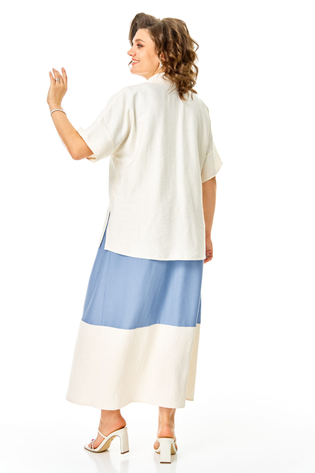 Костюм Vi oro 1256 голубой + молоко